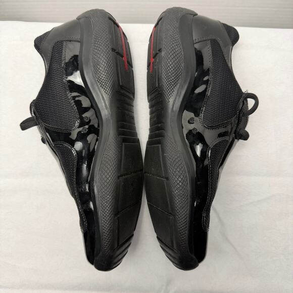 Authentic Prada Americas Cup PS 0906 Black Leather Sneaker Sz 7.5 Linea Rossa main image 9